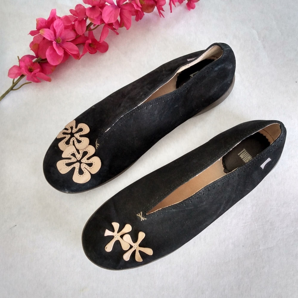 Camper Twins Leather Flats Size 40